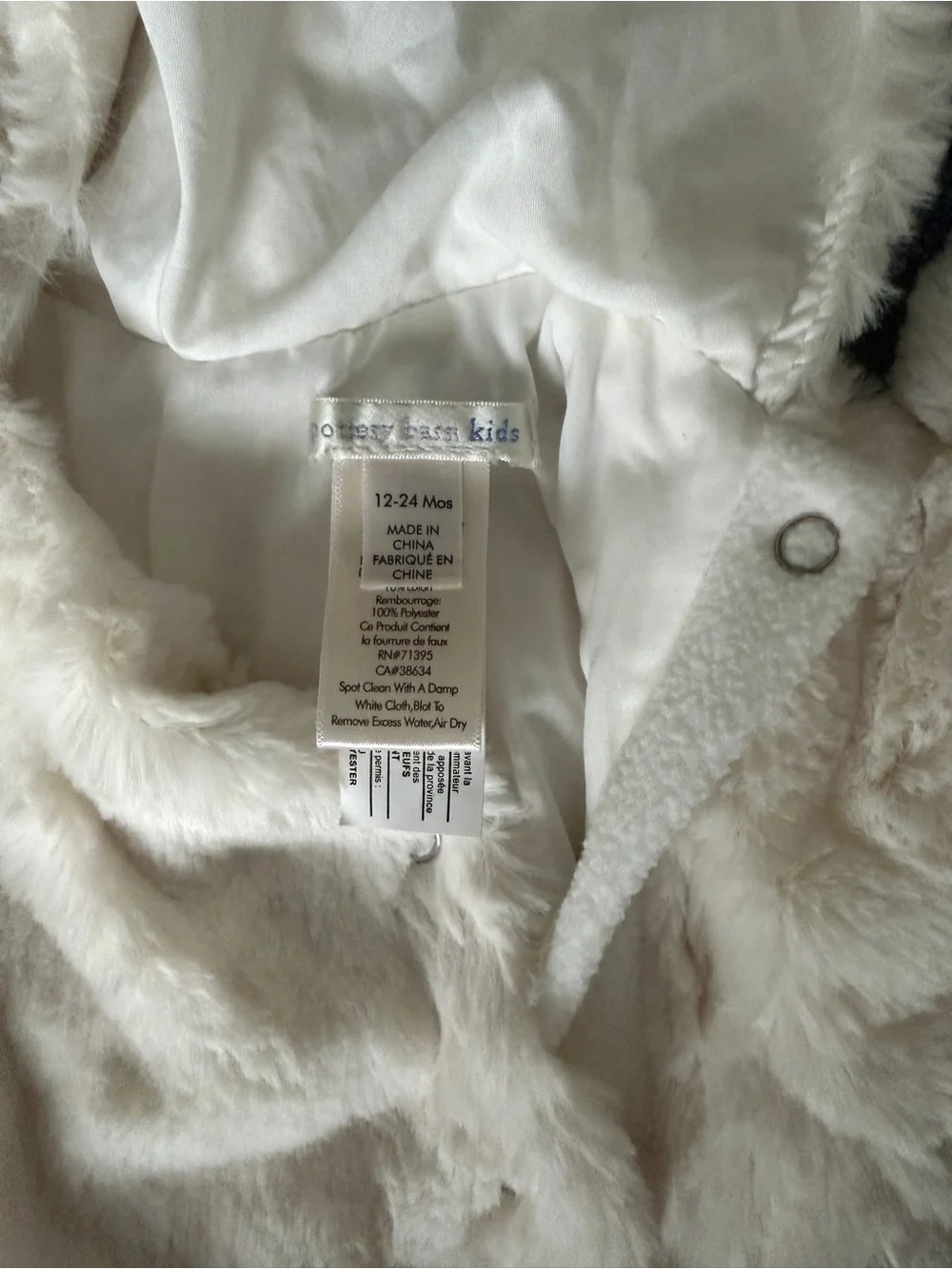 New Pottery Barn Kids Baby Polar Bear Halloween Costume 12-24 Months Soft